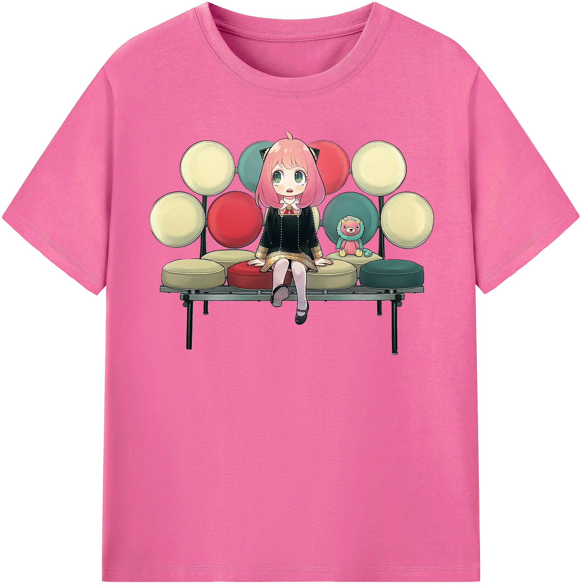 （画像用） SPY×FAMILY间谍家家酒 レディースカジュアルプリントTシャツ（綿100％）